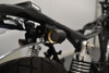 Black with Gold Bezel Mini LED Motorbike Indicators - CNC Aluminium - PAIR