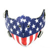 American Flag Bikers Face Mask - Bike Riders - PU Synthetic Leather - One Size