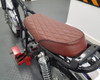 Brown Motorbike Seat for Scrambler Yard Build with Diamond Stitching