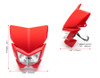 Motorbike Headlight Mask - Streetfighter & Supermoto - Red - 12V 35W