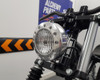 Motorbike 5" Headlight  12V 55W - Polished Alloy with Drilled Bezel for Custom Retro Vintage Style Project Bike