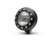 Motorbike 5" Headlight 12V 55W - Black Alloy with Drilled Bezel for Custom Retro Vintage Style Project Bike