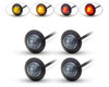 LED Stop & Tail Lights + Indicators Car, 4x4, Pick Up Truck, 2" 50mm - Set of 4