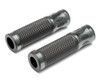 Grey Motorbike Hand Grips for 22mm bars - Anodised Aluminium - High Quality