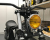 Motorbike Front LED Indicators with Driving Lights DRL - Integrated Bullet Style - CNC Billet Aluminium