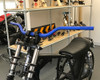 BLUE Tapered Alloy 28mm Fat Bars Motocross Streetfighter Supermoto Scrambler