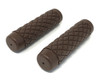 Brown Diamond Hand Grips - Soft Touch for 22mm (7/8") Handlebars