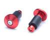 Bar End Weights CNC Billet Aluminium - Red for 22mm 7/8" Handlebars