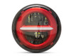 5.75" 45W Red Multi Projector LED Headlight Insert with Daytime Running Lights