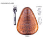 Bobber Seat Saddle for Harley Davidson Sportster Dyna Alligator Skin Pattern