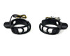 Motorbike LED Indicators Turn Signals with Fork Straps for 35mm to 55mm Forks