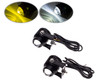 Motorcycle Fog Spot Driving Lights Dual Function LED Projector Amber White 20W