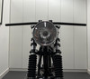Motorcycle Headlight Matt Black Metal With Chrome Bezel for Custom Project Retro Bike