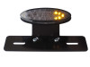 Motorbike Motocycle Universal E-marked LED Stop / Tail Light with Integrated Indicators - Metal Bracket - Smoked Lense