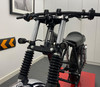 Black Aluminium Cafe Racer / Custom Bike Drilled Indicators fits most Motorbikes