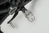 EVO footrest kit Silver/black. Aprilia, BMW, Suzuki models.