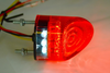 Round Pointy E-Marked Red LED Motorcycle Motorbike Stop & Tail Light