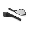 High Quality Stylish Short Billet Aluminium 8mm / 10mm Cafe Racer Mirrors For All Unfaired Motorcycles Inc. Ducati & Yamaha