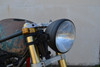 Motorcycle Headlight 7.7" Matt Black Steel 12V 55W for Custom Project