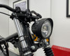 5" Matt Black Bottom Mount H4 55W Custom Motorcycle Motorbike Steel Headlight