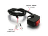 Universal Headlight / Spotlight / Foglight Switch to fit 22mm 7/8" Handlebars for Motorbike Trike Quad