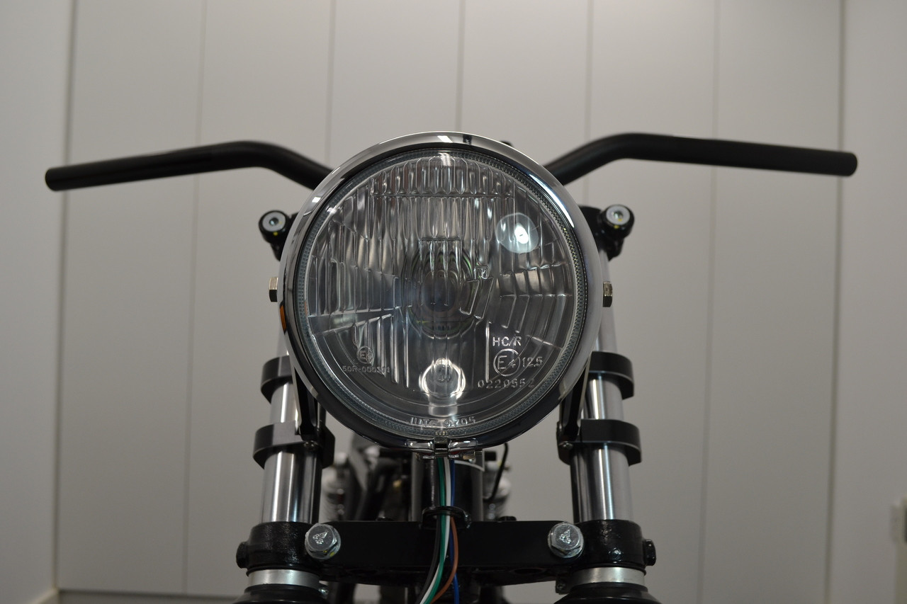 Alchemy Parts 6 INCH Moto Phare Chrome Pour Vintage Rétro Scrambler Projet Brat Vélo