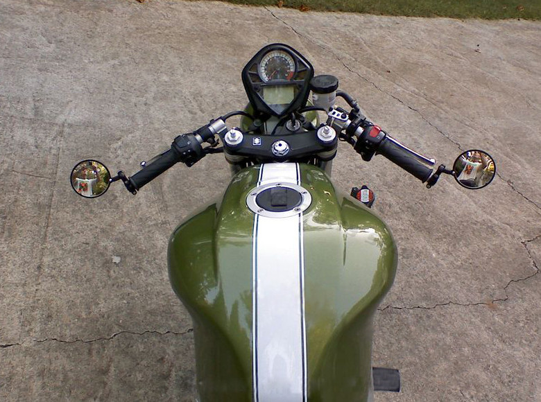 Motorbike Bar End Mirrors Black Aluminium for 22mm (7/8") Handlebars