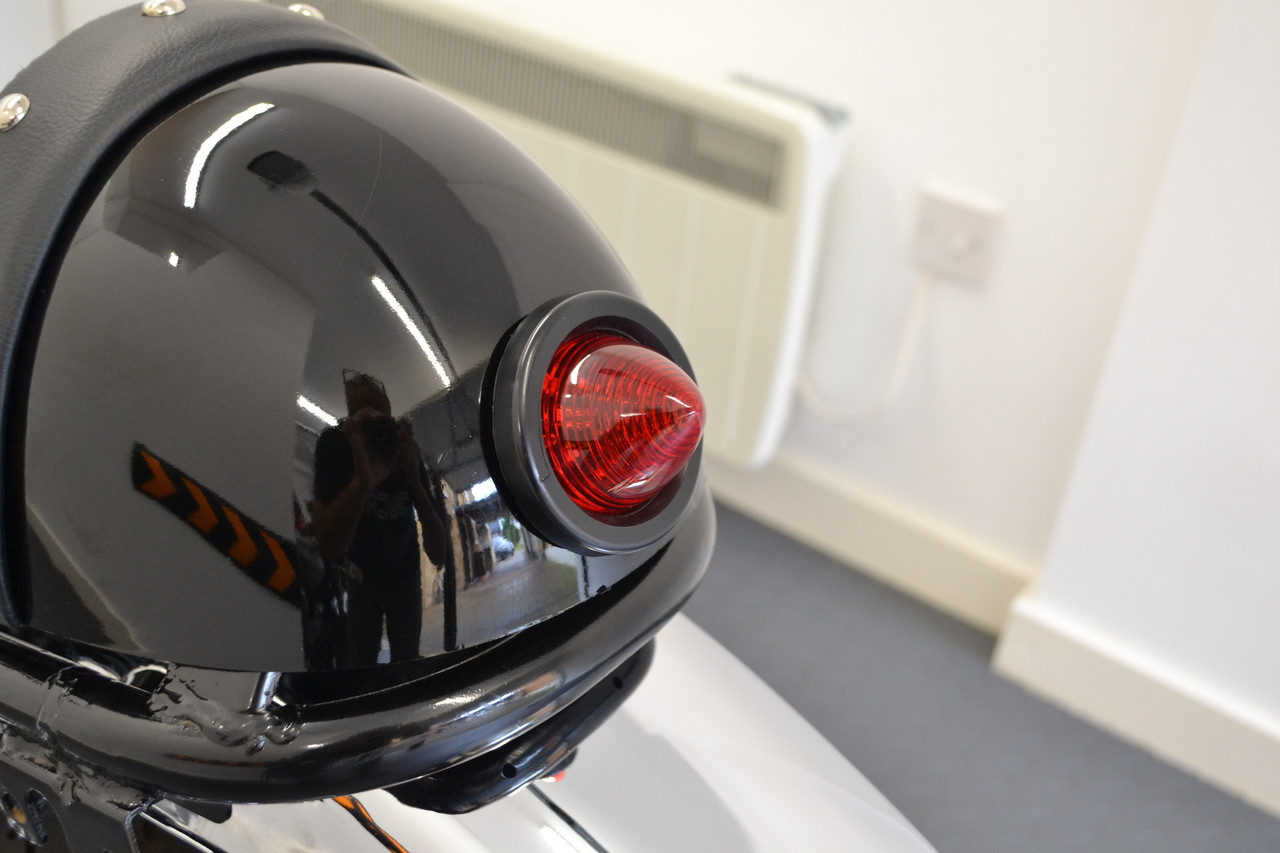 2" 50mm Cafe Racer Flush Mount LED Stop / Tail Light With Smoked Lens