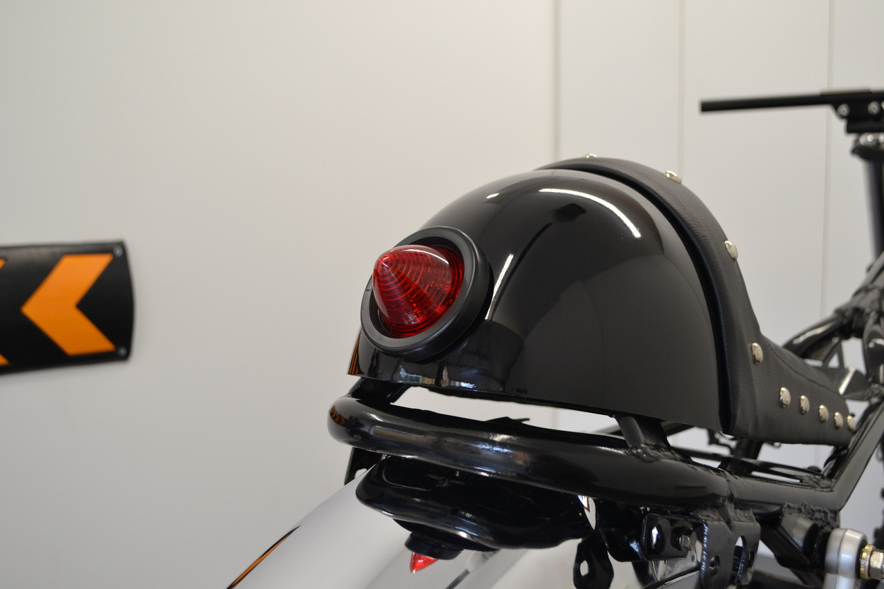 Vintage LED Tail Brake Light For Motorcycles - Black Retro Light For Honda, Kawasaki, Suzuki, Yamaha, Harley, BMW Cafe Racer 5 thumbnail image