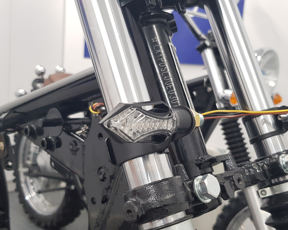 Motorbike LED Front Indicators with Integrated Daytime Running Lights DRL
