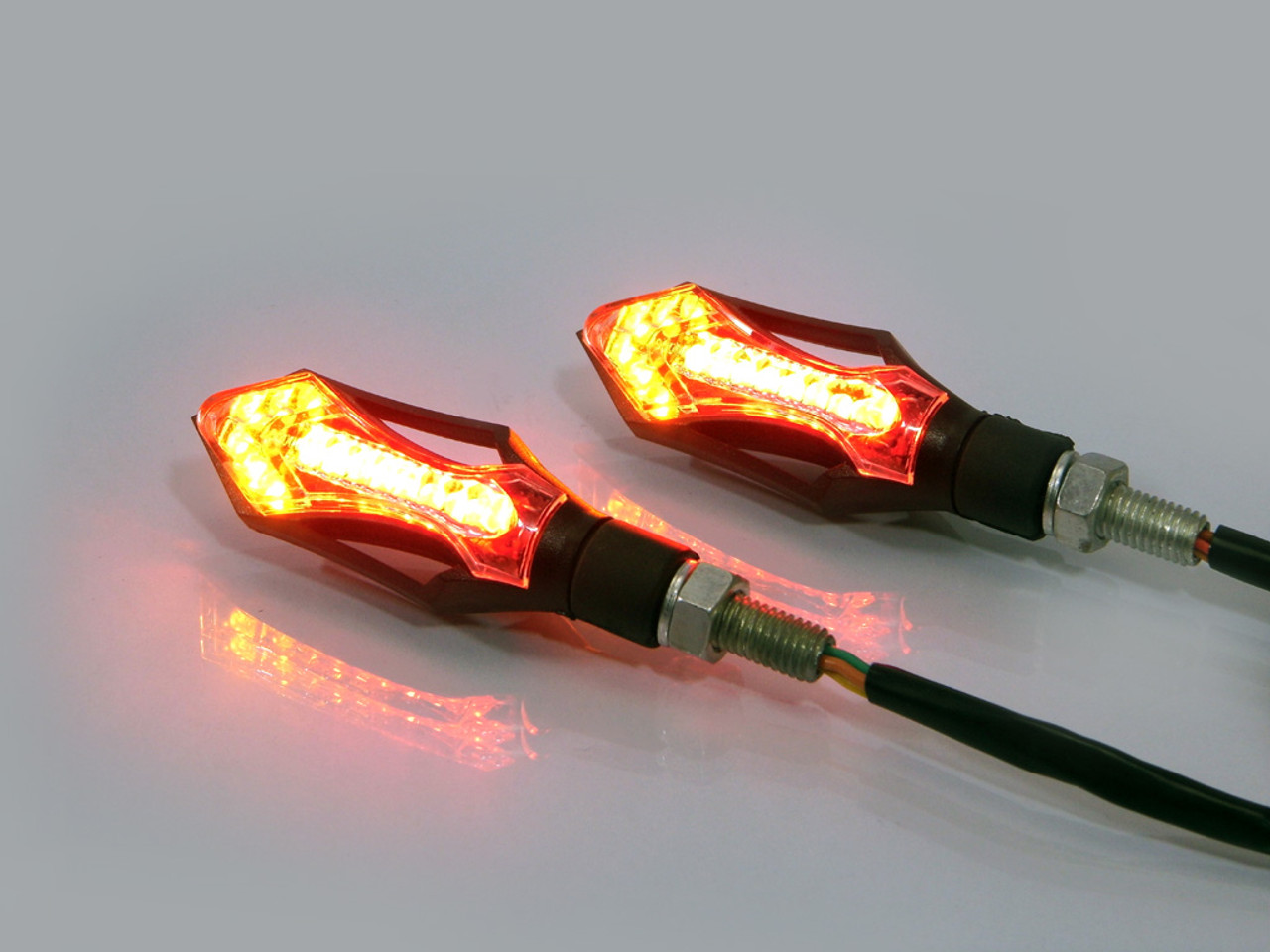 Motorcycle Motorbike LED Rear Indicators with Integrated Stop & Tail Lights