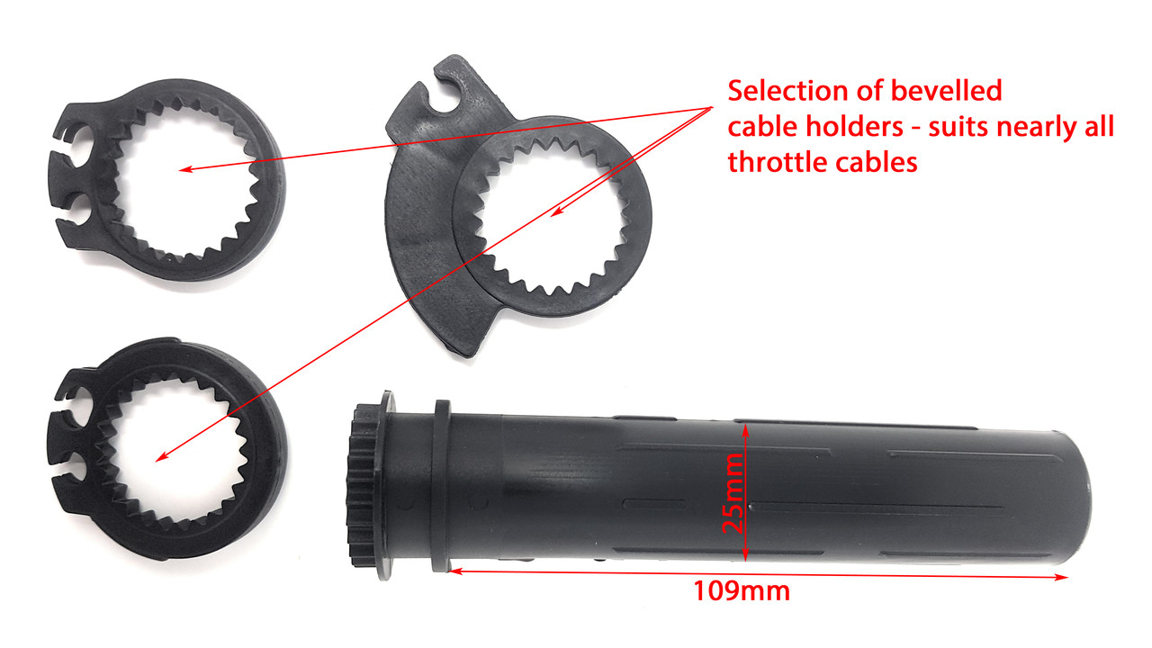 Motorbike Throttle Sleeve with Adjusters for 22mm Handlebars