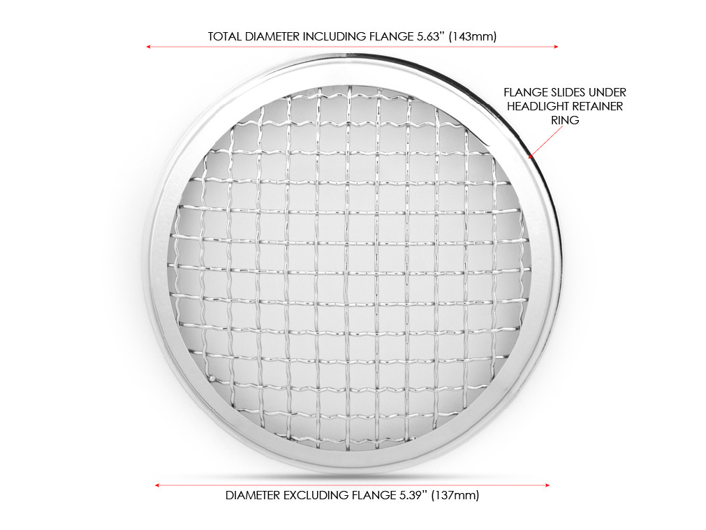 Motorbike Headlight Cover For Scrambler Project Custom 5 75 Inch Mesh Grill Automotive Headlights