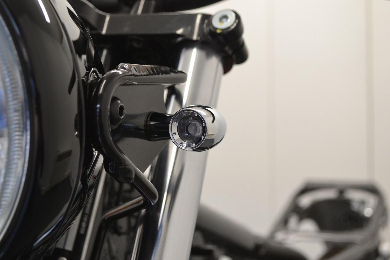 Motorbike Mini LED Indicators and Running Lights - CHROME - Custom