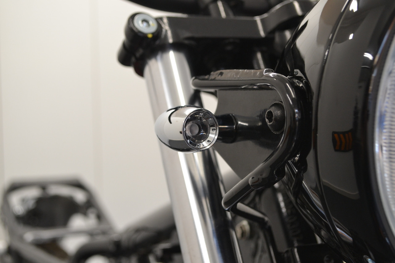 Motorbike Mini LED Indicators and Running Lights - CHROME - Custom