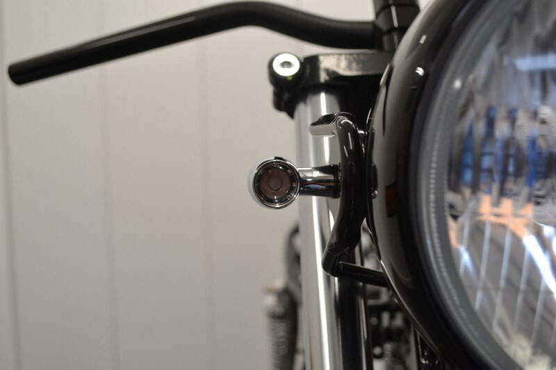Motorbike Mini LED Indicators and Running Lights - CHROME - Custom