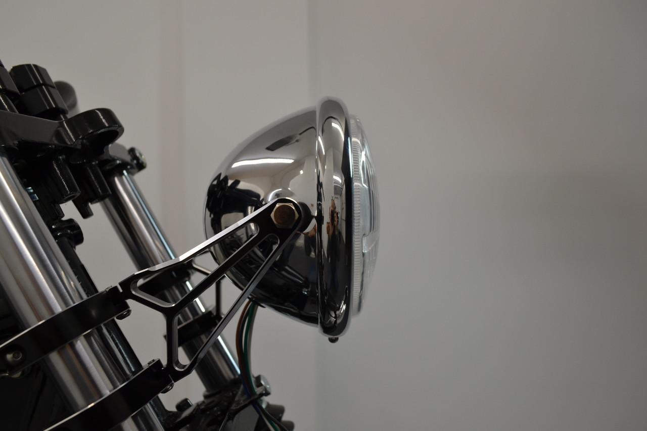 6 inch Motorbike Headlight Custom Chrome for Vintage Retro Project