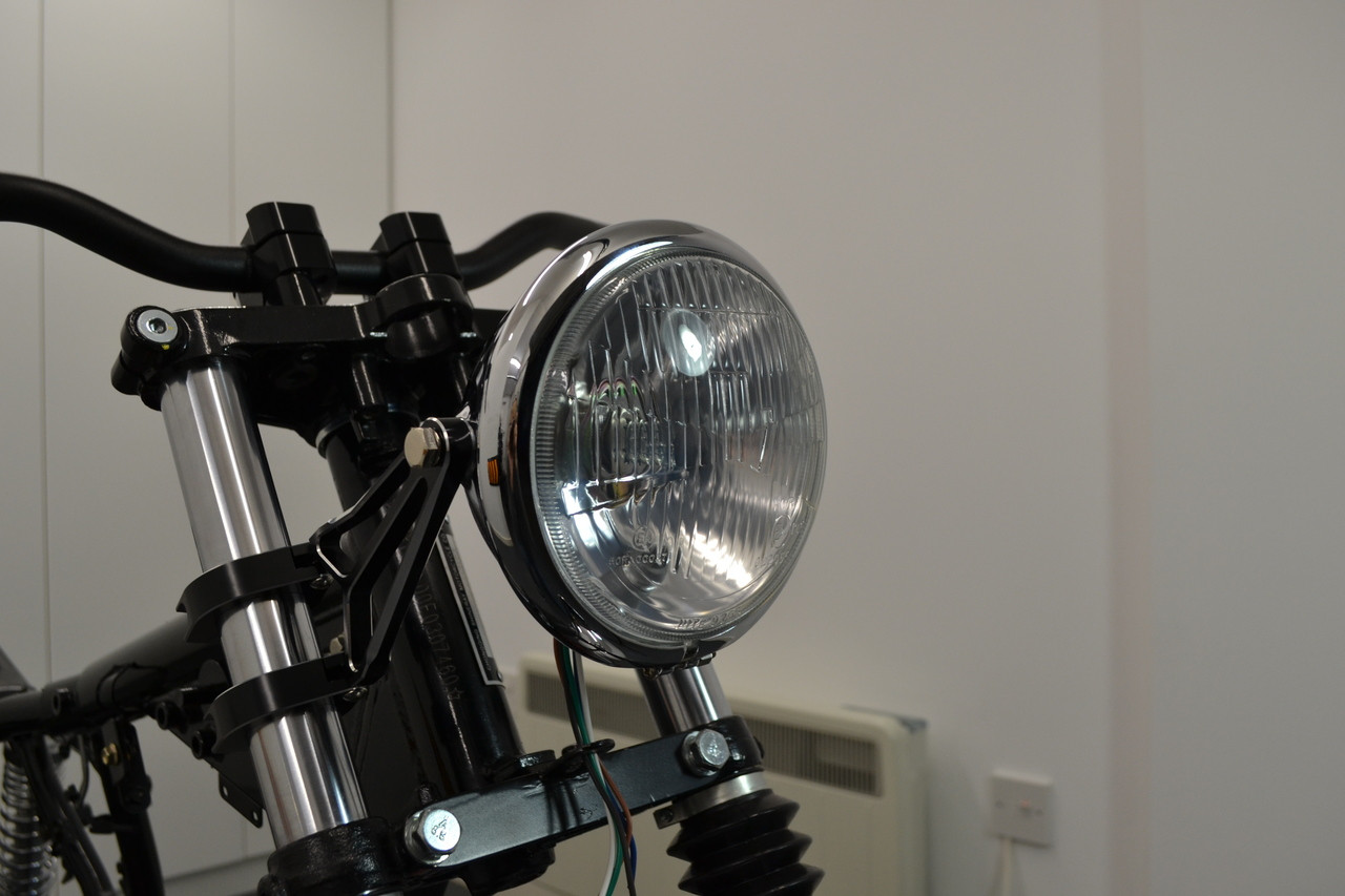 6 inch Motorbike Headlight Custom Chrome for Vintage Retro Project ...