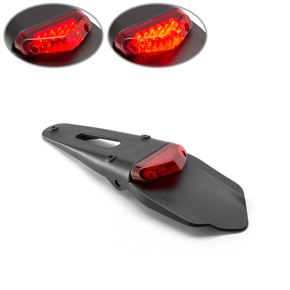 Red Lens LED Stop Taillight for Supermoto Trail Bike Motocross