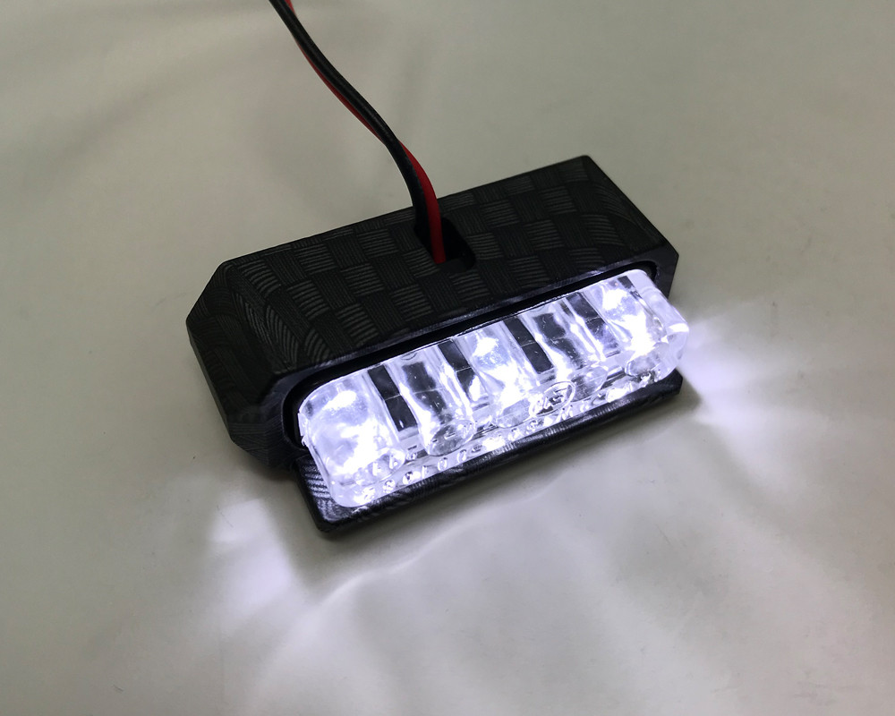 Alchemy Parts Motorbike Tail Light With Number Plate Bracket E-Marked