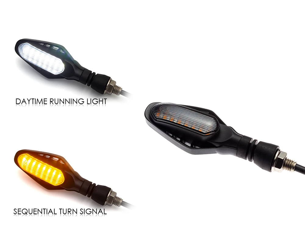 Motorcycle LED Turn Signal Light Mini Super Bright Amber Turn Lights