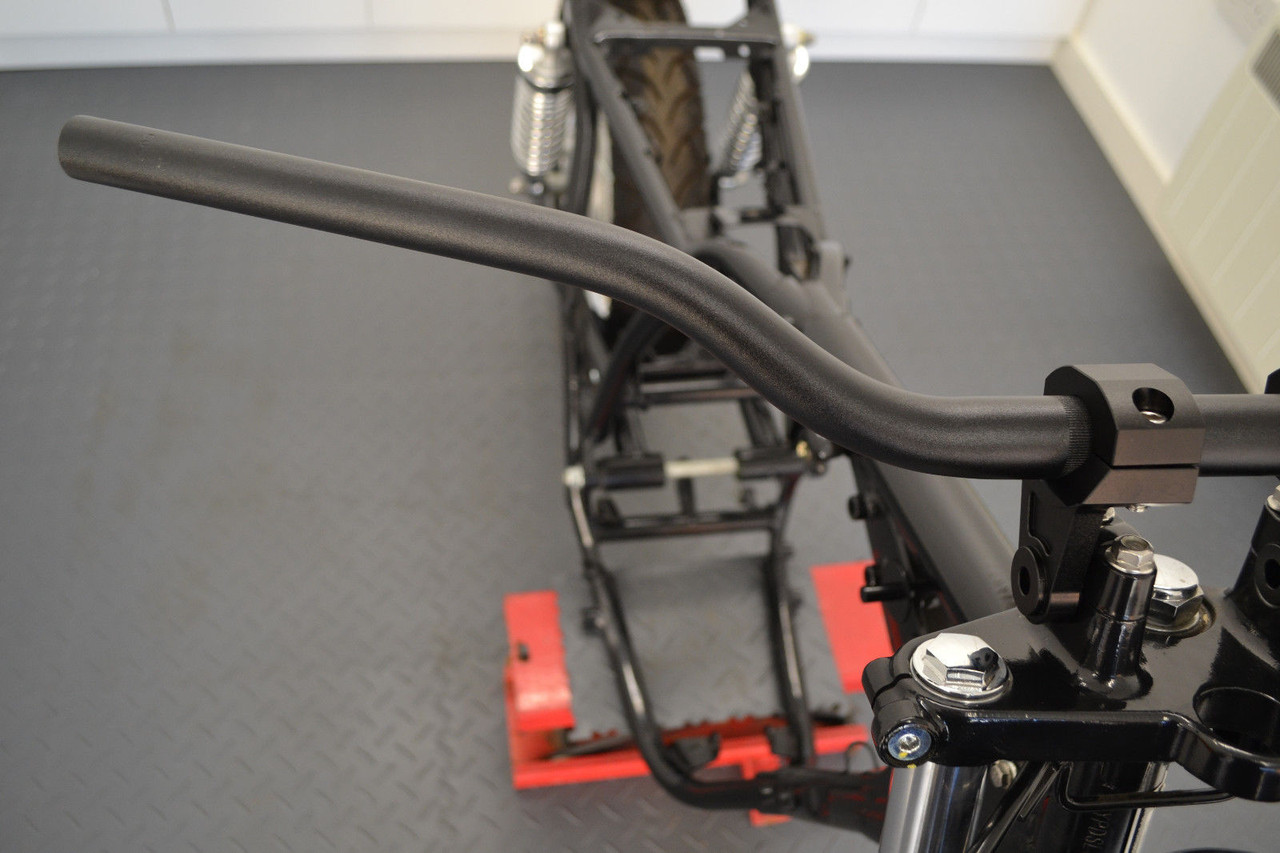 BLACK Tapered Alloy 28mm Fat Bars Motocross Streetfighter