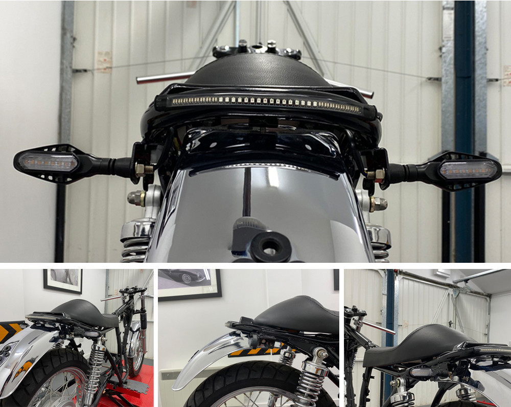 Motorbike Integrated LED Indicators Turn Signals with Stop Tail Lights