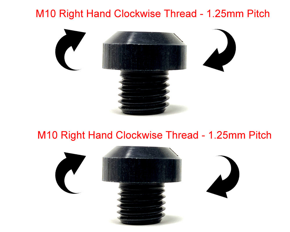 Haimni 1 Pair Motorcycle E-Bike M10 Cnc Aluminum Mirror Hole Plugs Screw Cap - Foto 2