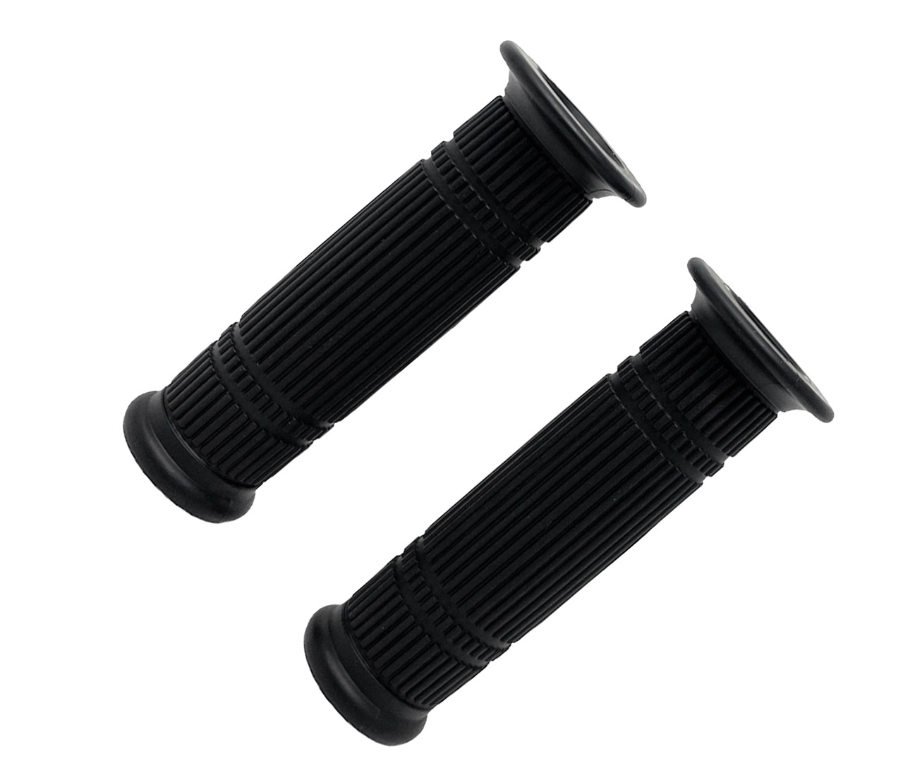 Universal Black Rubber Motorcycle Motorbike Hand Grips for 22mm 7