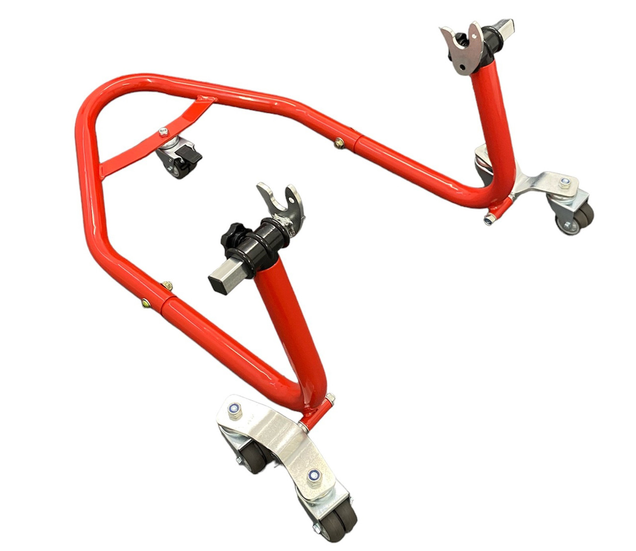 VALTER MOTO "STRONG" REAR ENDURANCE PADDOCK STAND IN BLACK WITH RED Wheels Cav2110r 00 04 - Foto 8