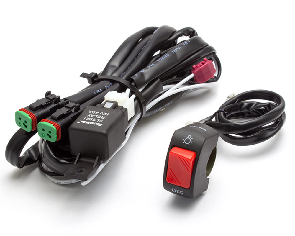 Complete Spot / Fog Light Wiring Loom Harness Kit with On/Off