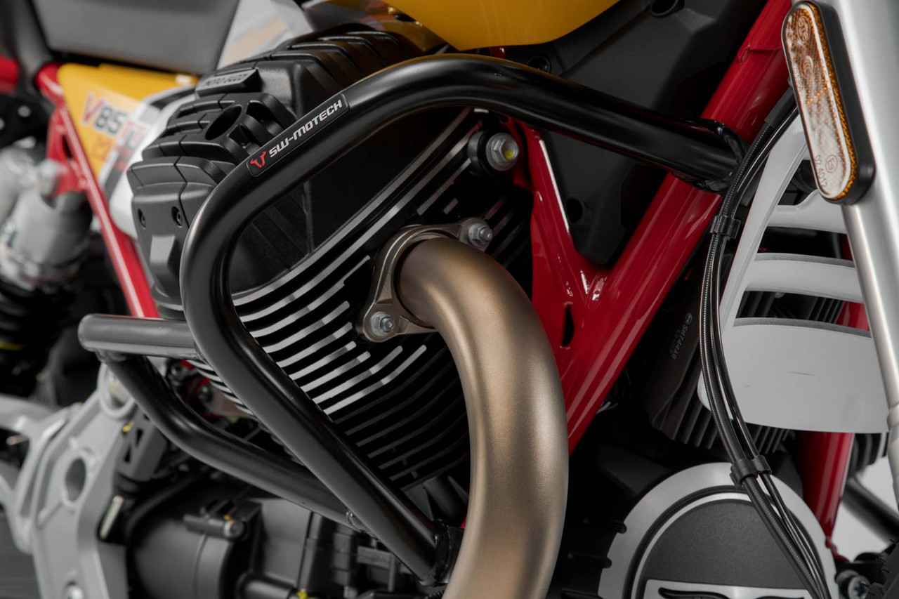 Crash bar Black. Moto Guzzi V85 TT/Travel/Strada (19-). - Alchemy