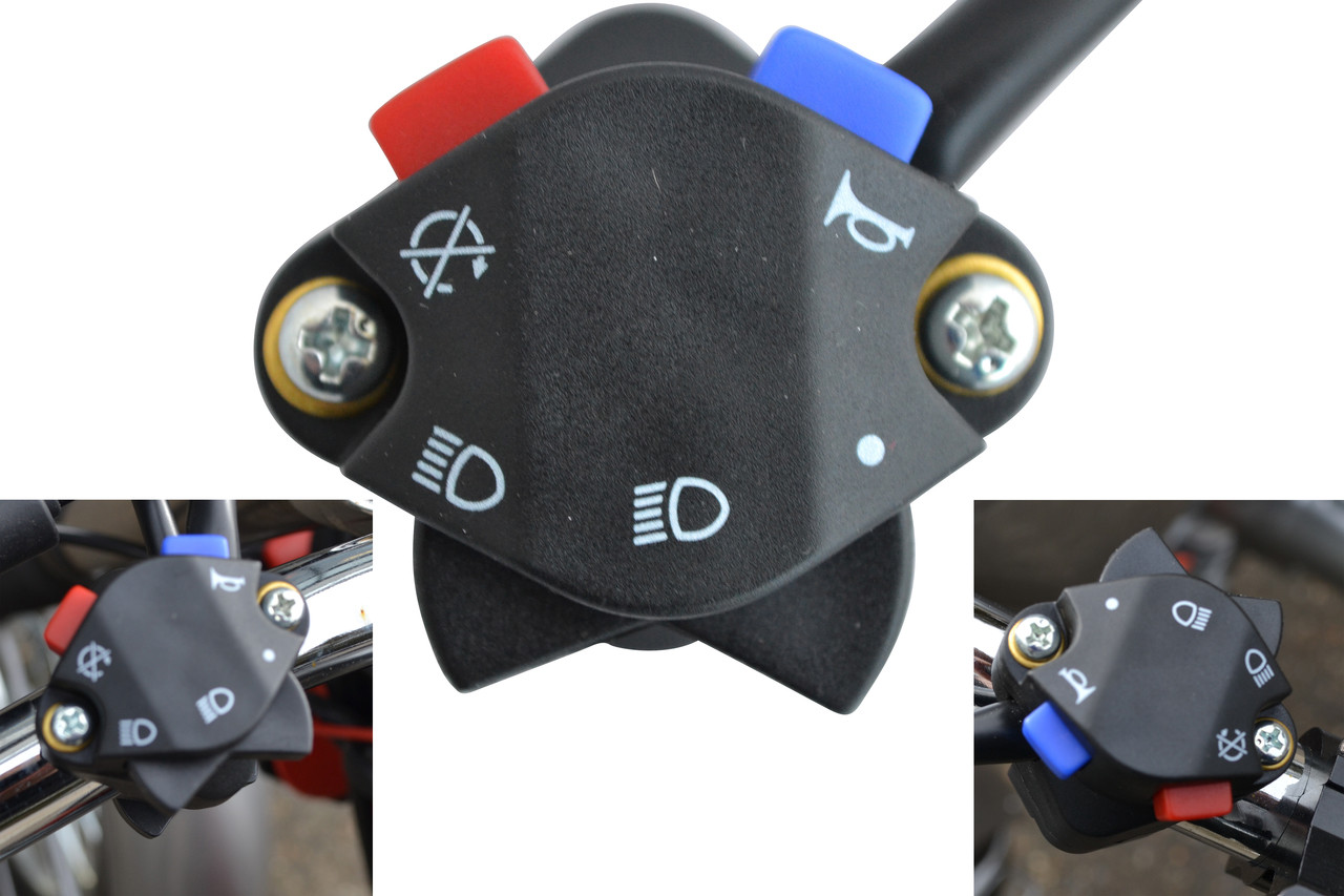 Motocross Enduro Motorbike Motorcycle Light Horn Kill Switch for