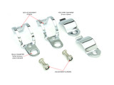 Chrome Adjustable Fork Mount Indicator Relocation Brackets - 31 mm-36 mm Chrome Adjustable Fork Mount Indicator Relocation Brackets - 31 mm-36 mm